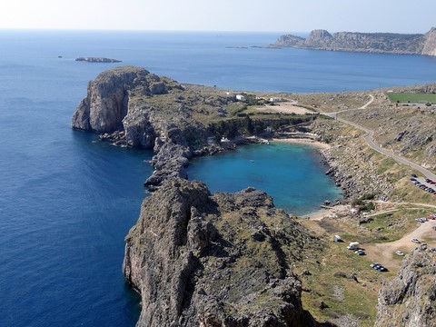 vue du haut  de Lindos