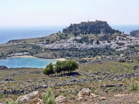 arrivée à Lindos