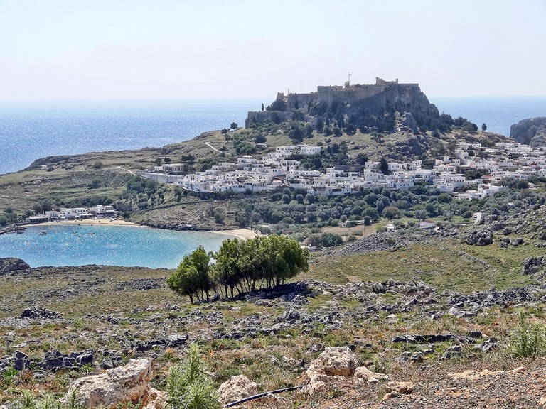 arrivée à Lindos